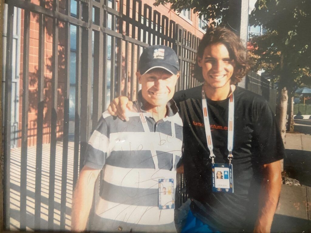 Marshall Hubsher with Rafael Nadal
